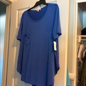 Gibson Latimer ShortSleeve Soft Top in Vibrant Cobalt Blue - Size 2X - NWT